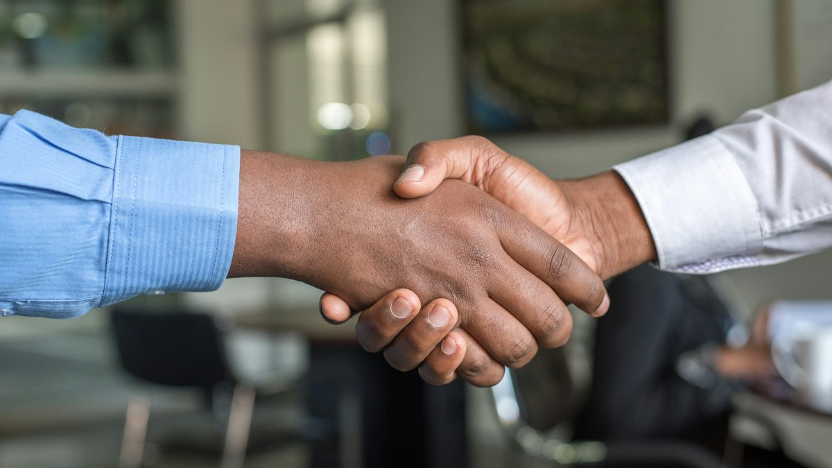 Handshake after a meeting with recruitment agencies in Australia